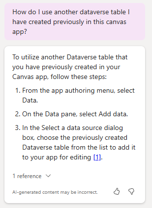 Canvas Apps Copilot
